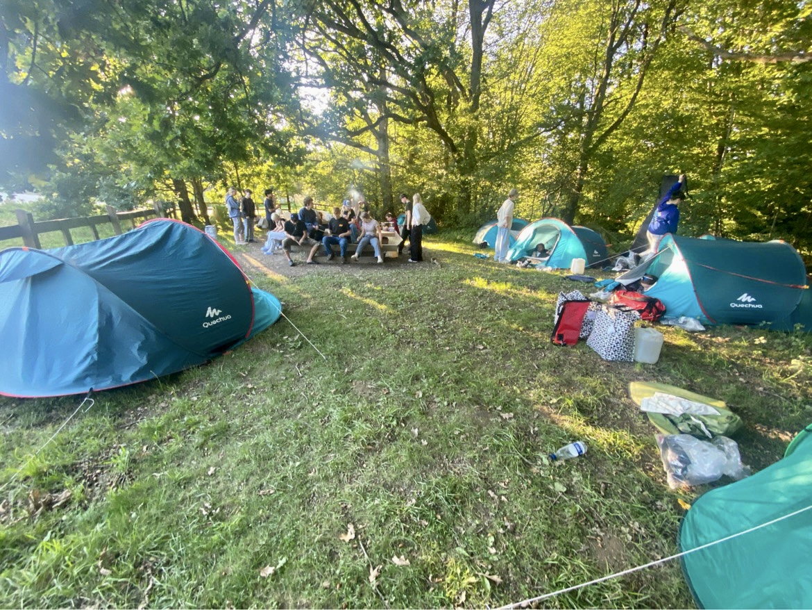 Frydensberg Efterskole på telttur